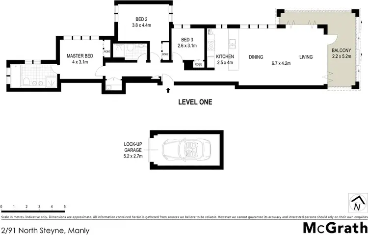 Floorplan of Homely apartment listing, 2/91 North Steyne, Manly NSW 2095