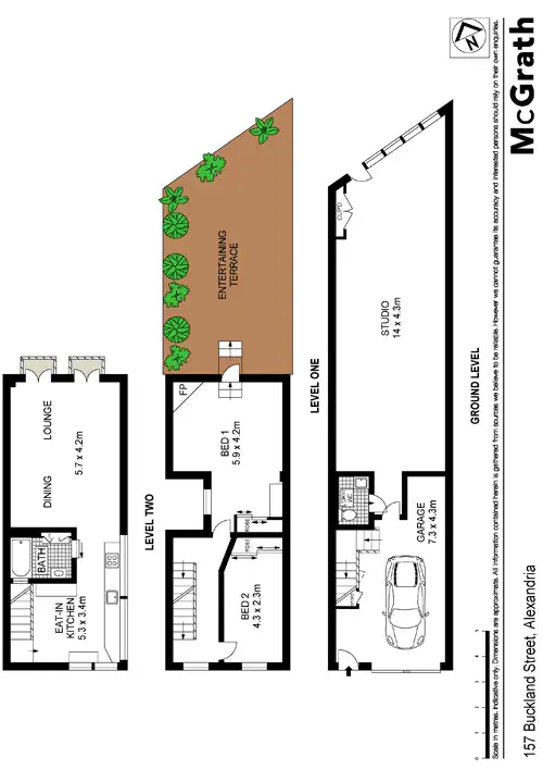 Floorplan of Homely house listing, 157 Buckland Street, Alexandria NSW 2015