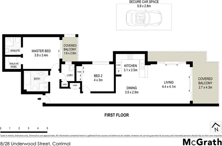 Floorplan of Homely apartment listing, 8/28 Underwood Street, Corrimal NSW 2518