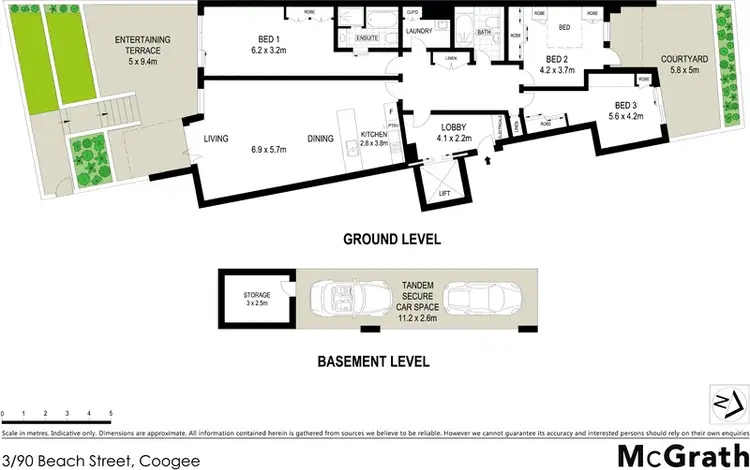 Floorplan of Homely apartment listing, 3/96 Beach Street, Coogee NSW 2034