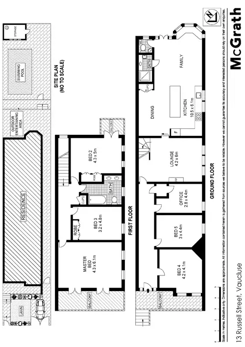 Floorplan of Homely house listing, 13 Russell Street, Vaucluse NSW 2030