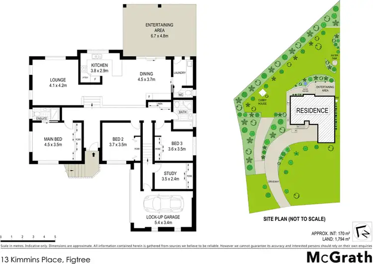 Floorplan of Homely house listing, 13 Kimmins Place, Figtree NSW 2525