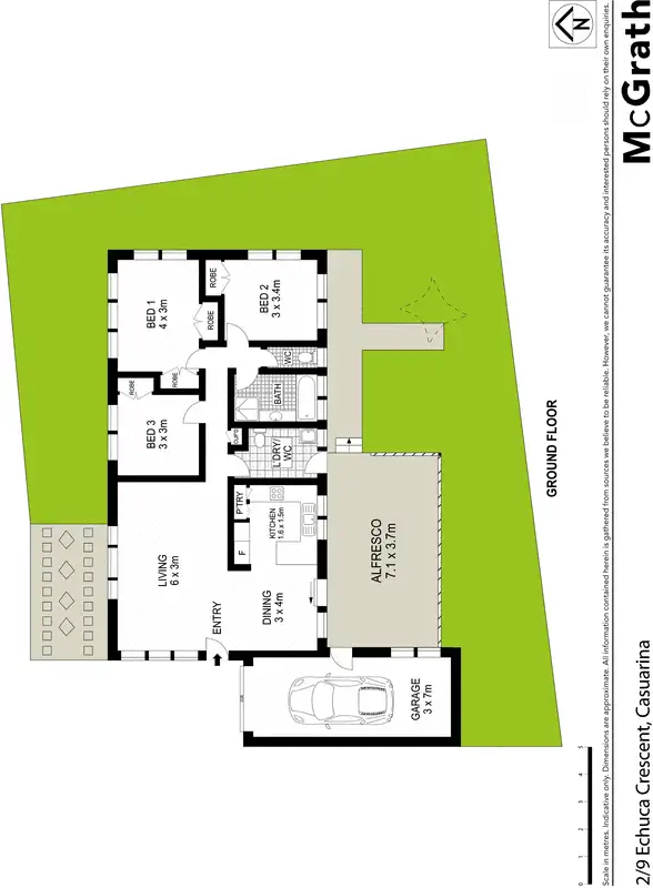 Floorplan of Homely house listing, 2/9 Echuca Crescent, Banora Point NSW 2486
