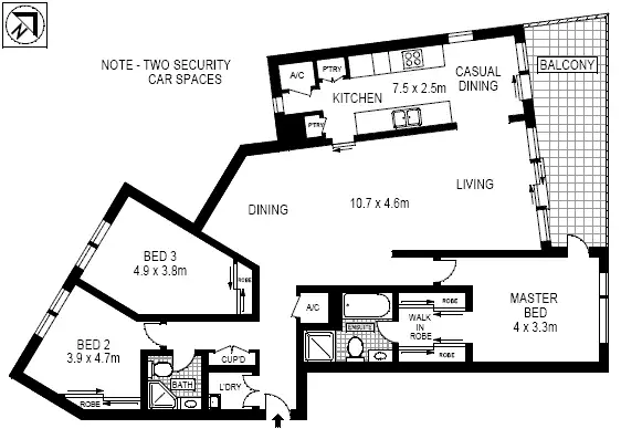 Floorplan of Homely apartment listing, 1201/21 Cadigal Avenue, Pyrmont NSW 2009