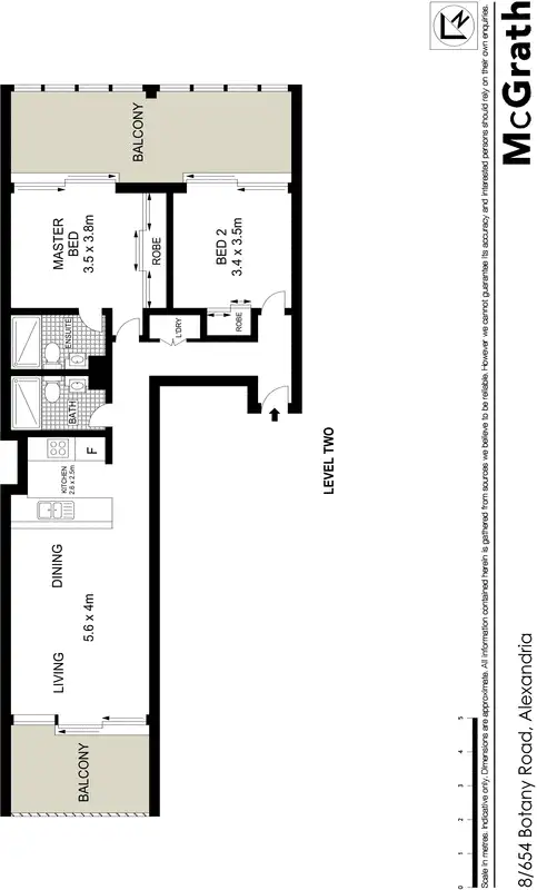 Floorplan of Homely apartment listing, 8/654 Botany Road, Alexandria NSW 2015
