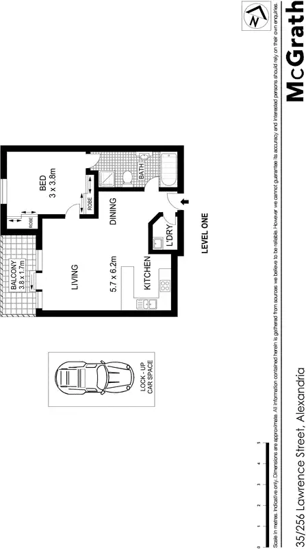 Floorplan of Homely apartment listing, 35/256 Lawrence Street, Alexandria NSW 2015