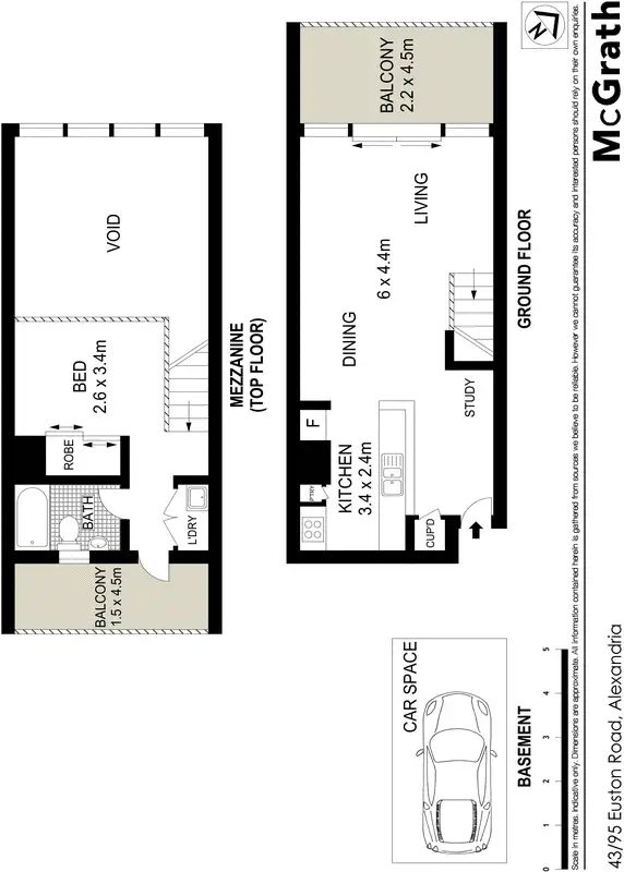 Floorplan of Homely apartment listing, 43/95 Euston Road, Alexandria NSW 2015