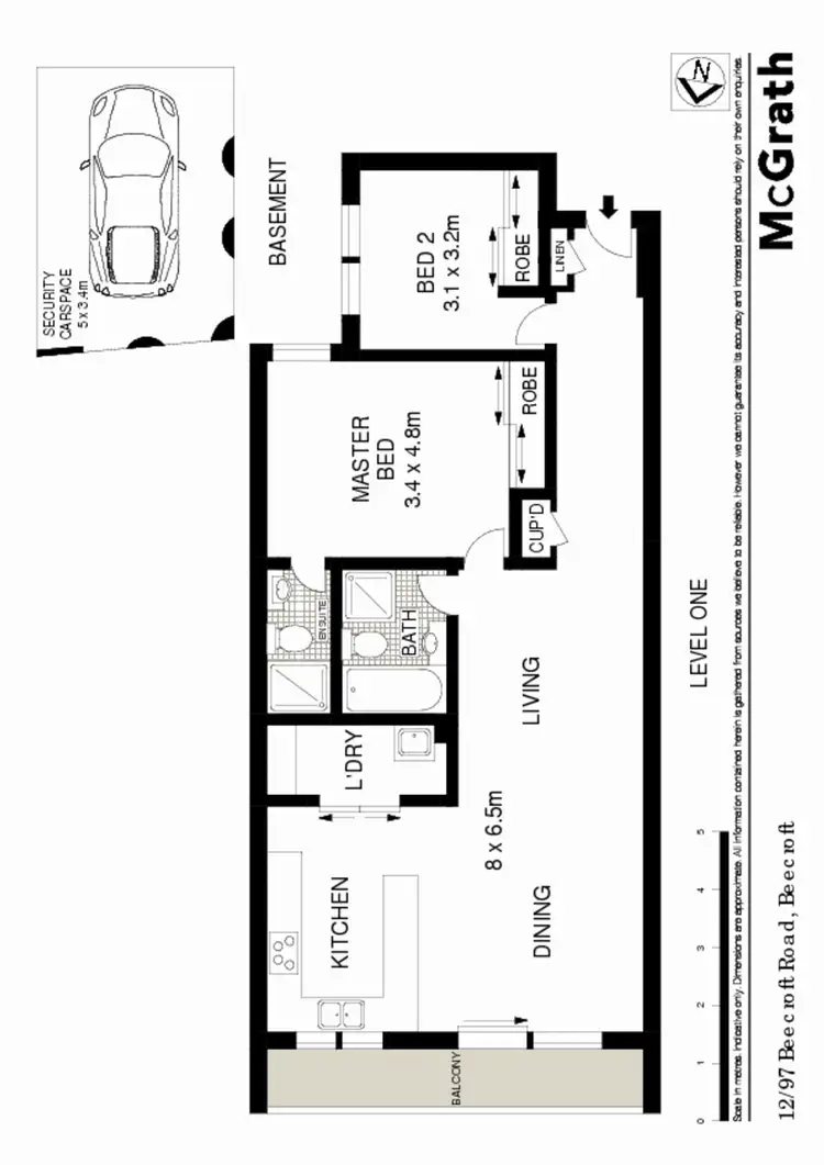 Floorplan of Homely apartment listing, 12/97 Beecroft Road, Beecroft NSW 2119