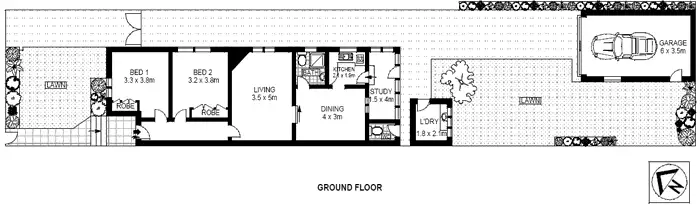 Floorplan of Homely house listing, 21 Howley Street, Rodd Point NSW 2046