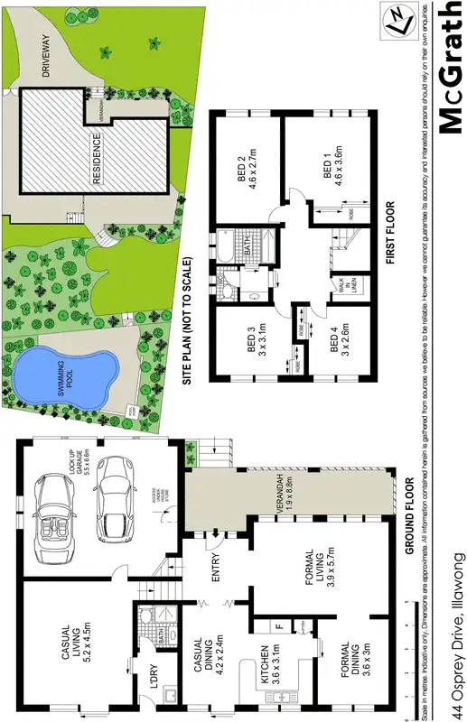 Floorplan of Homely house listing, 44 Osprey Drive, Illawong NSW 2234