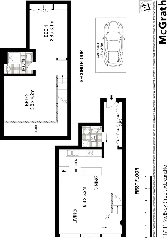 Floorplan of Homely apartment listing, 11/111 McEvoy Street, Alexandria NSW 2015