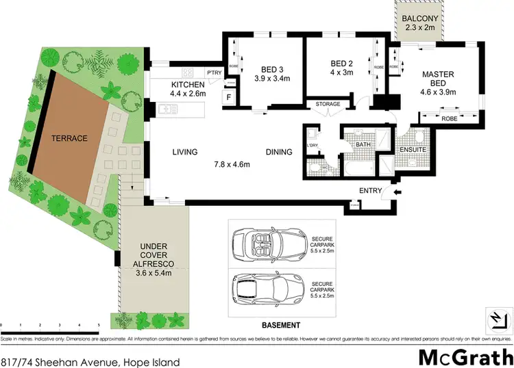 Floorplan of Homely apartment listing, 817/74 Sheehan Avenue, Hope Island QLD 4212