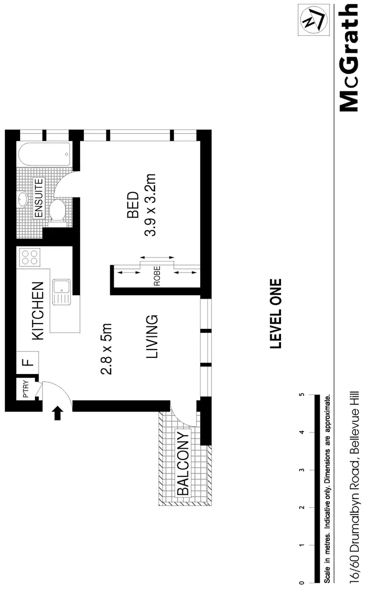 Floorplan of Homely apartment listing, 16/60 Drumalbyn Road, Bellevue Hill NSW 2023