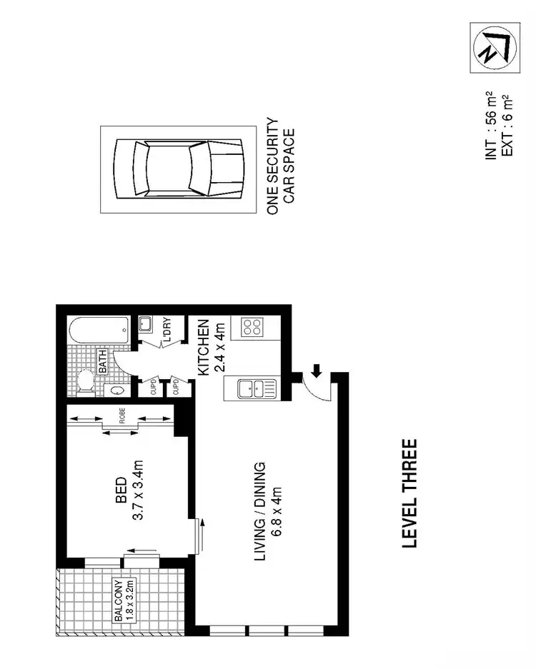 Floorplan of Homely apartment listing, 15/13 Grandstand Parade, Zetland NSW 2017