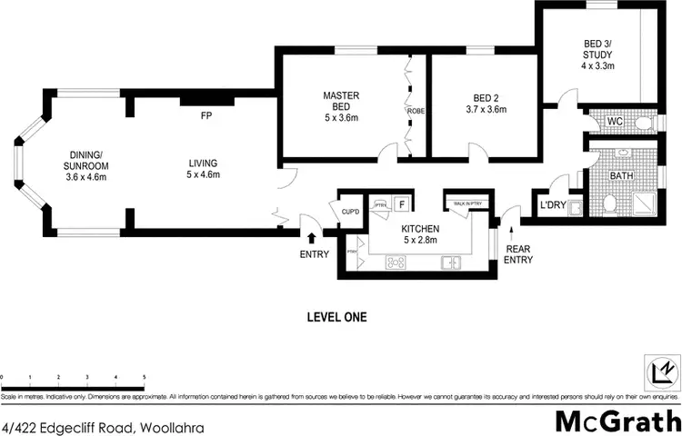 Floorplan of Homely apartment listing, 4/422 Edgecliff Road, Woollahra NSW 2025