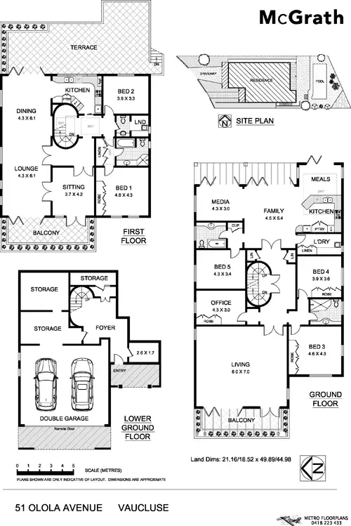 Floorplan of Homely house listing, 51 Olola Avenue, Vaucluse NSW 2030