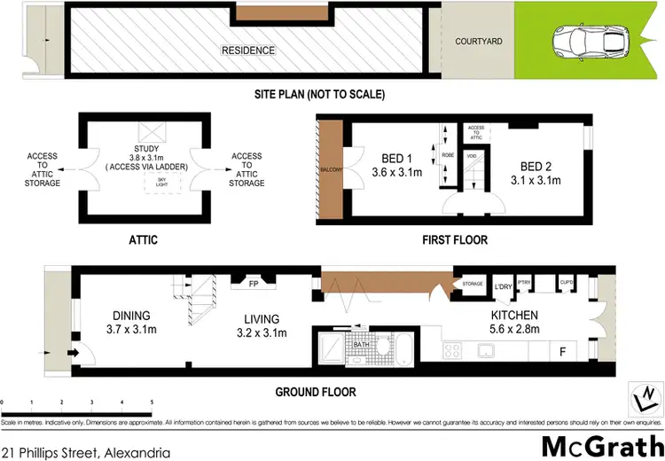 Floorplan of Homely house listing, 21 Phillips Street, Alexandria NSW 2015