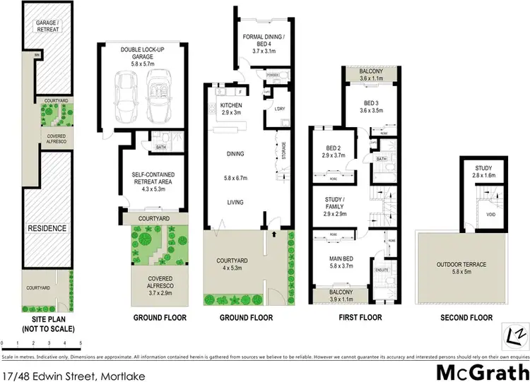 Floorplan of Homely townhouse listing, 17/48 Edwin Street, Mortlake NSW 2137