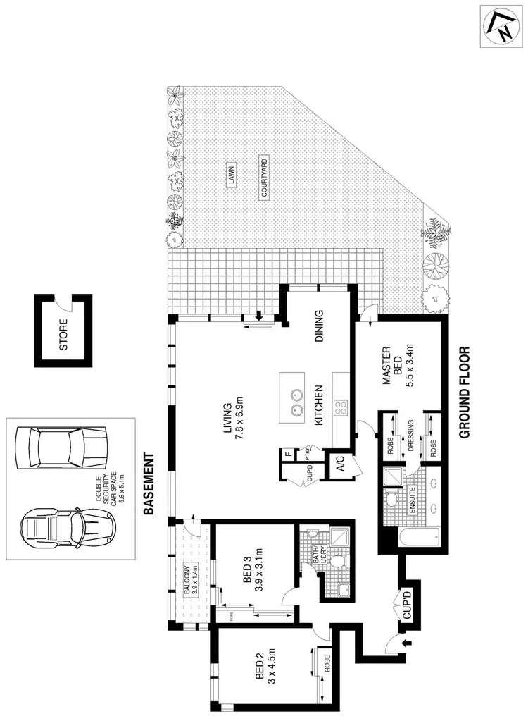 Floorplan of Homely apartment listing, 106/32 Refinery Drive, Pyrmont NSW 2009
