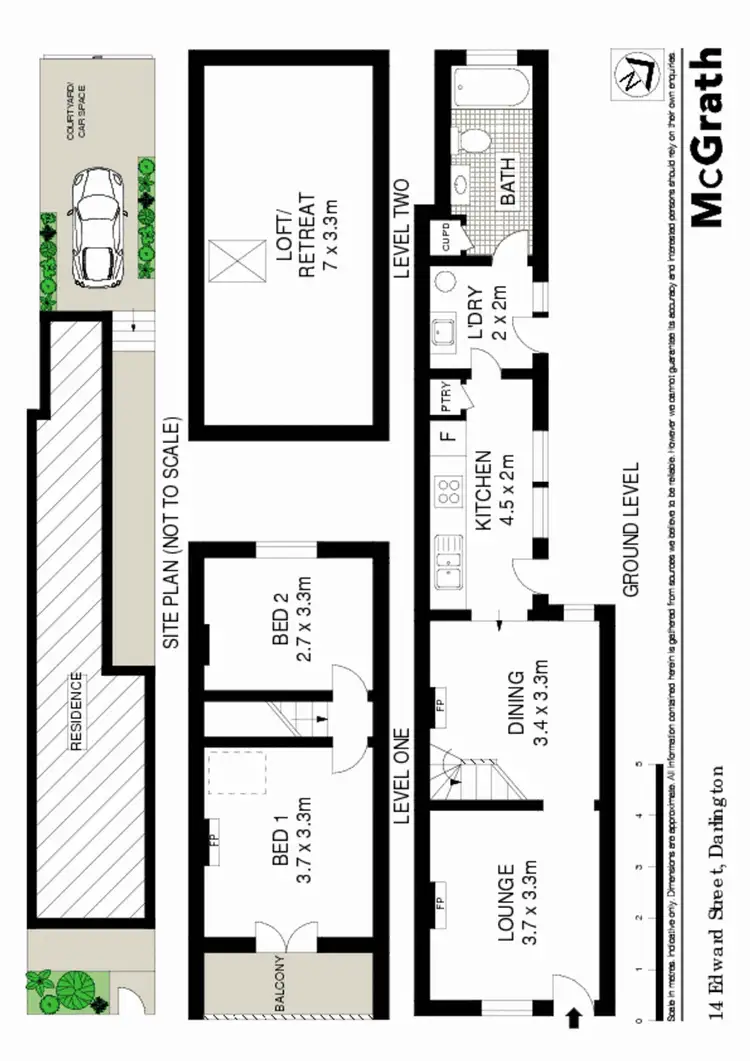 Floorplan of Homely house listing, 14 Edward Street, Darlington NSW 2008