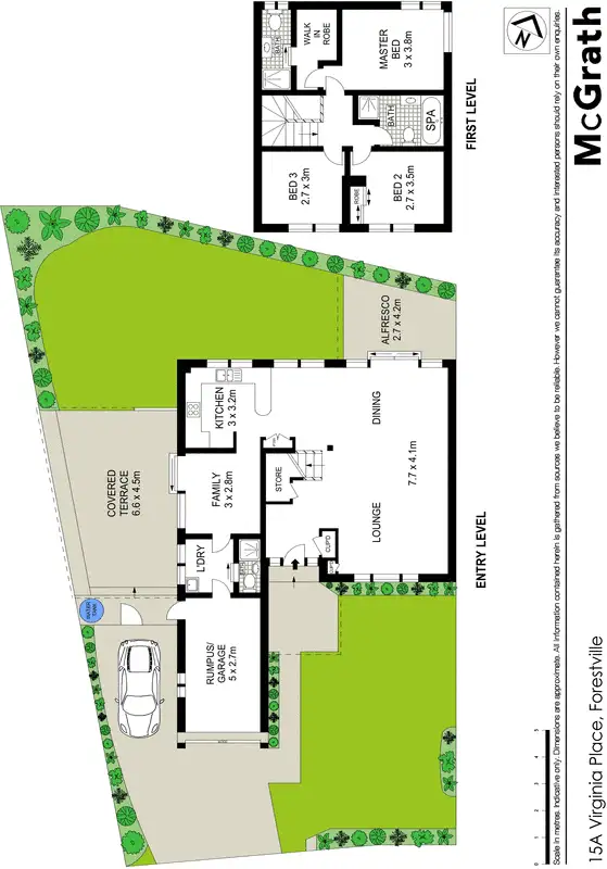 Floorplan of Homely house listing, 15A Virginia Place, Forestville NSW 2087