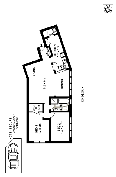 Floorplan of Homely apartment listing, 8C/94-96 Alison Road, Randwick NSW 2031