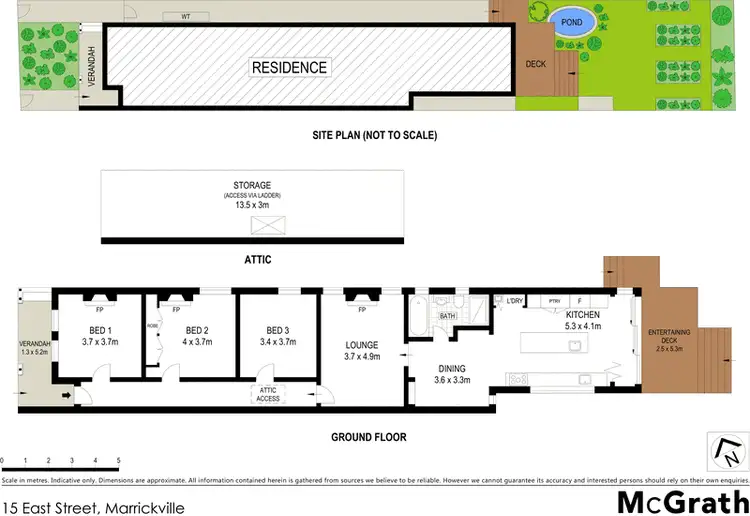 Floorplan of Homely house listing, 15 East Street, Marrickville NSW 2204