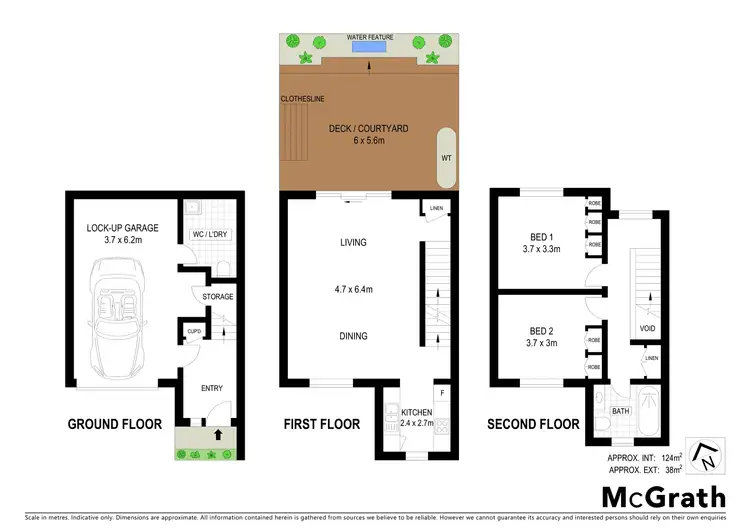 Floorplan of Homely townhouse listing, 4/40 Cherry Street, Woonona NSW 2517
