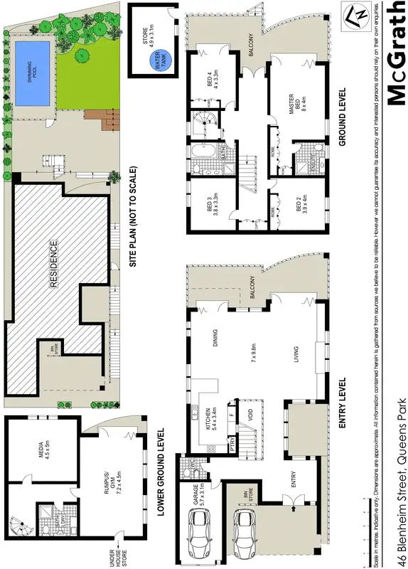 Floorplan of Homely house listing, 46 Blenheim Street, Queens Park NSW 2022