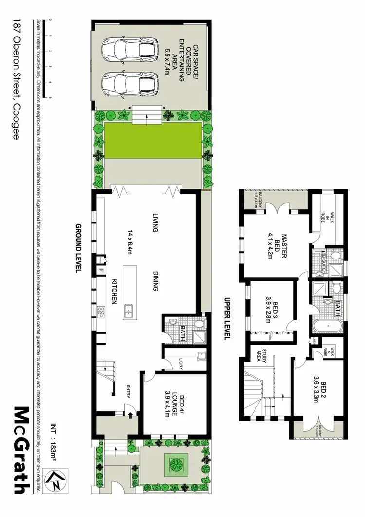 Floorplan of Homely house listing, 187 Oberon Street, Coogee NSW 2034