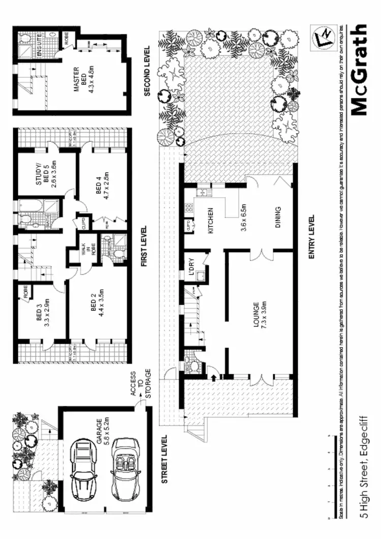 Floorplan of Homely apartment listing, 3 and 5 High Street, Edgecliff NSW 2027