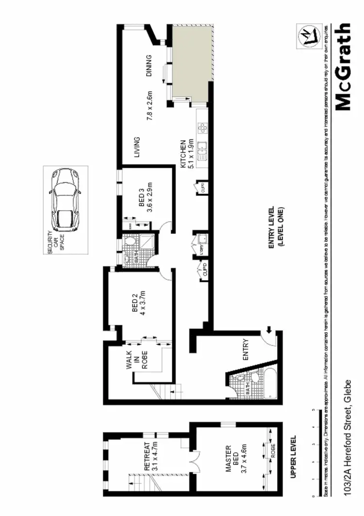 Floorplan of Homely apartment listing, 103/2A Hereford Street, Glebe NSW 2037