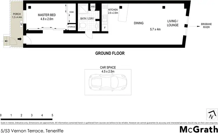 Floorplan of Homely apartment listing, 53 Vernon Terrace, Teneriffe QLD 4005