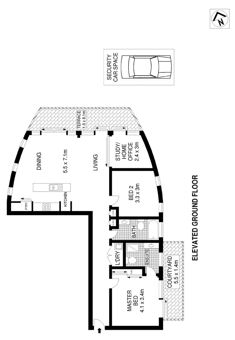 Floorplan of Homely apartment listing, 2/106 Joynton Avenue, Zetland NSW 2017
