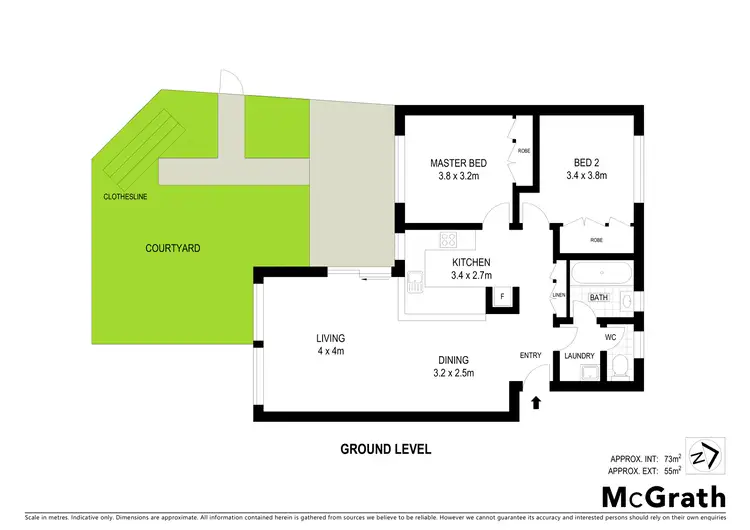 Floorplan of Homely apartment listing, 1/12 Wilkins Street, Mawson ACT 2607
