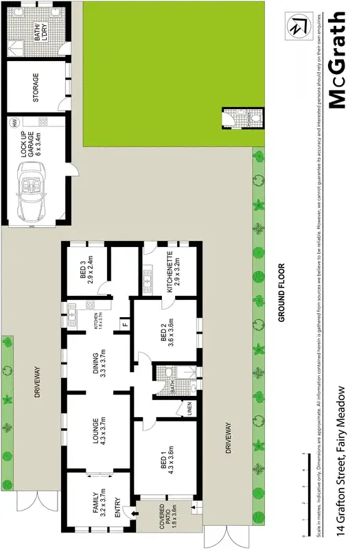 Floorplan of Homely house listing, 14 Grafton Street, Fairy Meadow NSW 2519