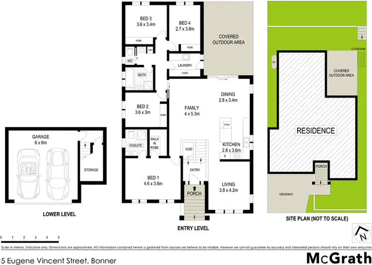 Floorplan of Homely house listing, 5 Eugene Vincent Street, Bonner ACT 2914