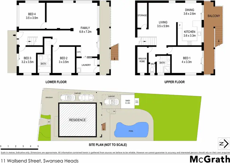 Floorplan of Homely house listing, 11 Wallsend Street, Swansea Heads NSW 2281