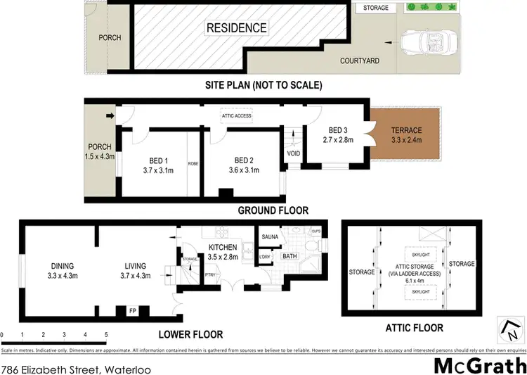 Floorplan of Homely house listing, 786 Elizabeth Street, Waterloo NSW 2017