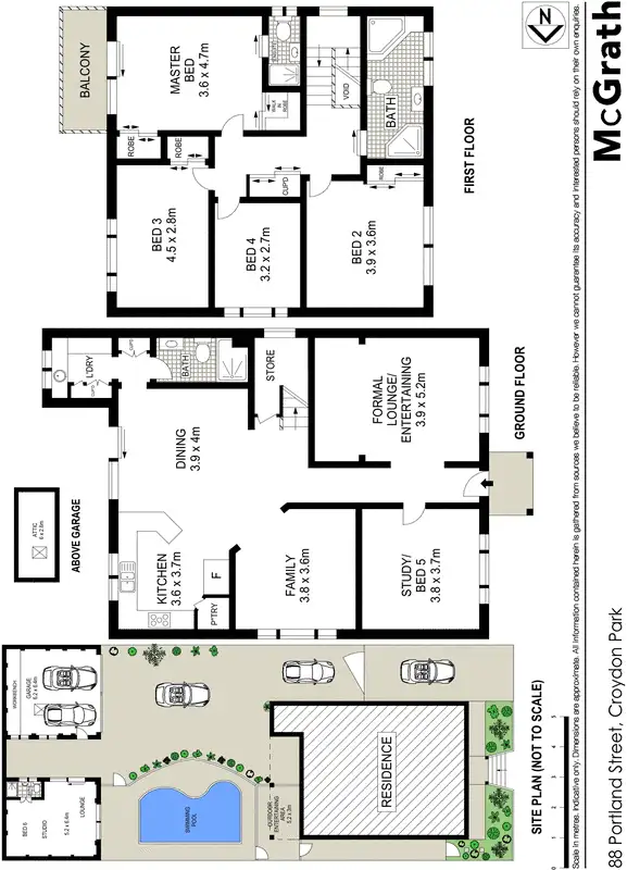 Floorplan of Homely house listing, 88 Portland Street, Croydon Park NSW 2133