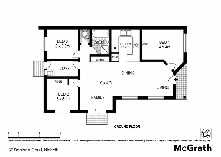 Floorplan of Homely house listing, 37 Dooland Court, Nicholls ACT 2913