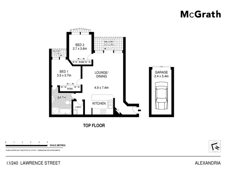 Floorplan of Homely apartment listing, 13/240 Lawrence Street, Alexandria NSW 2015
