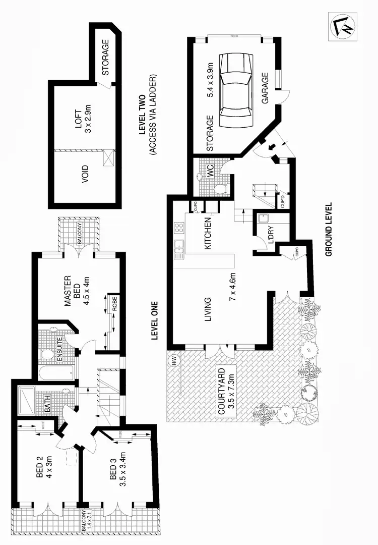 Floorplan of Homely house listing, 2/123A Darling Street, Balmain East NSW 2041
