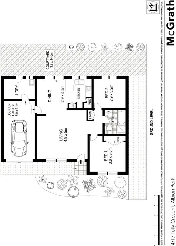 Floorplan of Homely apartment listing, 4/17 Tully Crescent, Albion Park NSW 2527