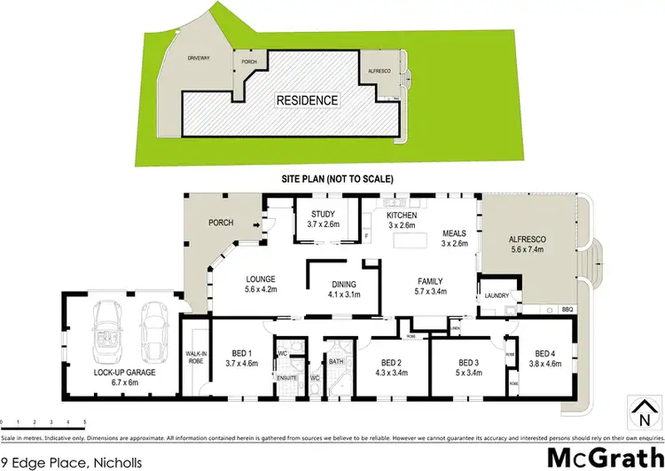 Floorplan of Homely house listing, 9 Edge Place, Nicholls ACT 2913