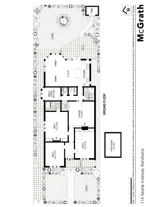 Floorplan of Homely house listing, 11A Searle Avenue, Randwick NSW 2031