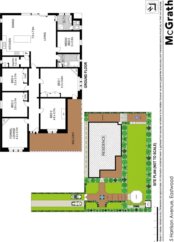 Floorplan of Homely house listing, 5 Harrison Avenue, Eastwood NSW 2122