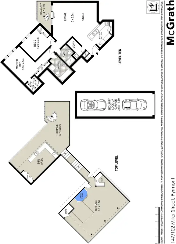 Floorplan of Homely apartment listing, 147/102 Miller Street, Pyrmont NSW 2009