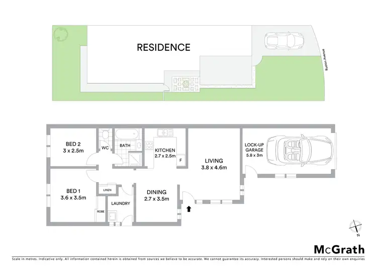 Floorplan of Homely unit listing, 1/3 Ruston Avenue, Valentine NSW 2280