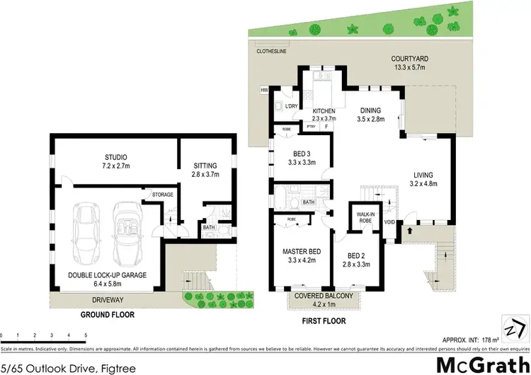 Floorplan of Homely townhouse listing, 5/65 Outlook Drive, Figtree NSW 2525